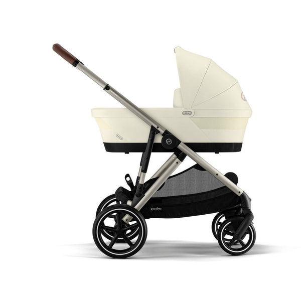CYBEX GAZELLE S TAUPE, carrinho modular para uma ou duas crianças com mais de 20 configurações, arnês One-Pull, fecho compacto, capacidade de carga até 23 kg e compatibilidade com alcofas, cadeiras auto e acessórios Gazelle S. Seashell Beige