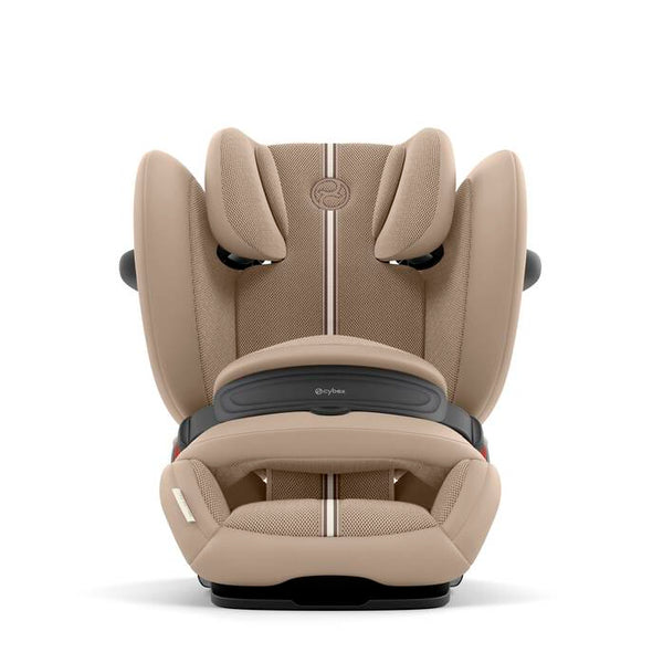Cadeira auto CYBEX Pallas G3 Plus 2 em 1 com almofada de segurança, encosto de cabeça reclinável, sistema L.S.P. Plus, ventilação completa e utilização dos 76 aos 150 cm. Almond Beige