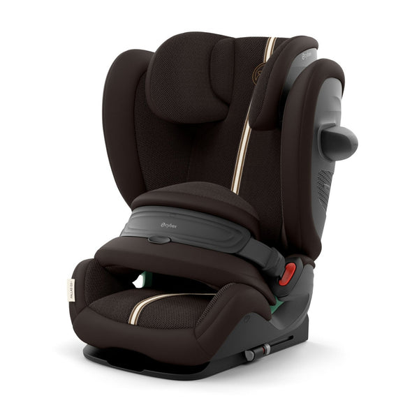 Cadeira auto CYBEX Pallas G3 Plus 2 em 1 com almofada de segurança, encosto de cabeça reclinável, sistema L.S.P. Plus, ventilação completa e utilização dos 76 aos 150 cm. Chocolate Brown