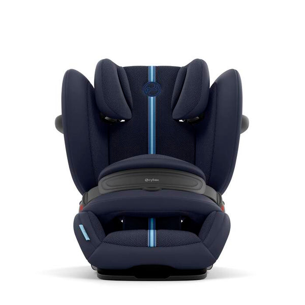 Cadeira auto CYBEX Pallas G3 Plus 2 em 1 com almofada de segurança, encosto de cabeça reclinável, sistema L.S.P. Plus, ventilação completa e utilização dos 76 aos 150 cm. Ocean Blue