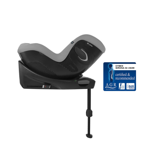 Cadeira auto CYBEX Sirona Gi Plus i-Size com rotação de 360°, tecido Plus respirável, proteção lateral L.S.P., reclinação em 5 posições e utilização desde o nascimento até aos 105 cm. Stone Grey