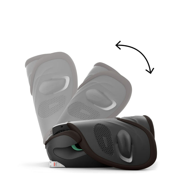 Cadeira auto CYBEX Solution G2 i-Fix Plus dobrável e leve, com encosto de cabeça reclinável, proteção lateral L.S.P. Plus e tecido em malha respirável.
Chocolate Brown