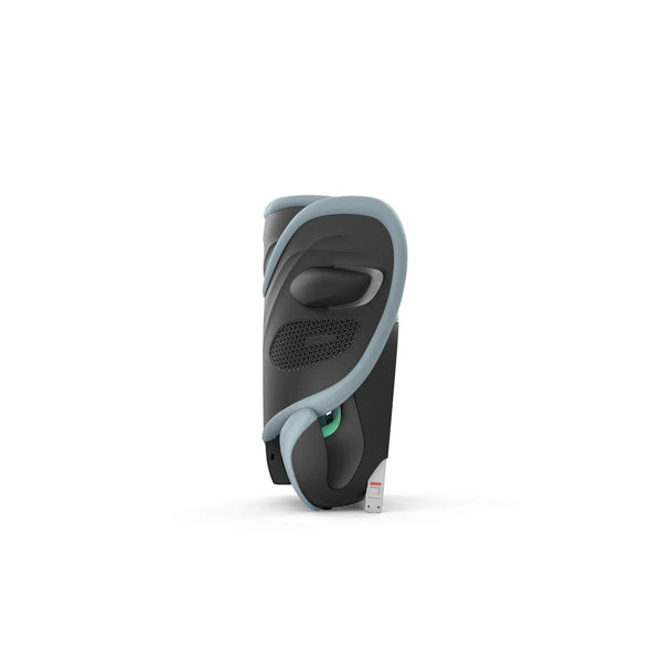 Cadeira auto CYBEX Solution G2 i-Fix Plus dobrável e leve, com encosto de cabeça reclinável, proteção lateral L.S.P. Plus e tecido em malha respirável. Stormy Blue