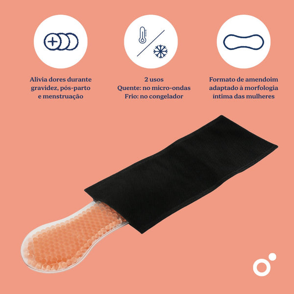 Almofada Pós-parto de Gel Calmante Doomoo para terapia de frio e calor, concebida para aliviar o períneo, hemorroidas, cicatrizes, dores pós-parto e desconfortos da amamentação.