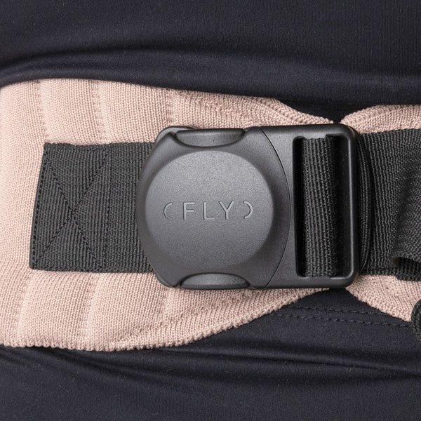 Marsúpio Flybaby ergonómico em tecido 3D Knit respirável, ultraleve, ajustável e adequado desde o nascimento até aos 15 kg cor nude