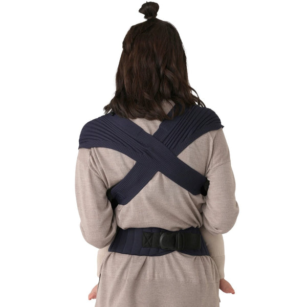 Marsúpio Flybaby ergonómico em tecido 3D Knit respirável, ultraleve, ajustável e adequado desde o nascimento até aos 15 kg cor oxford
