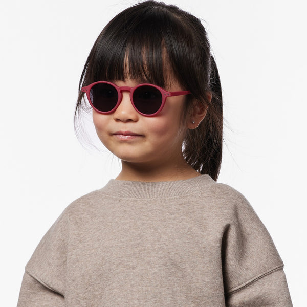 óculos de sol para criança da izipizi modelo #d na cor cranberry