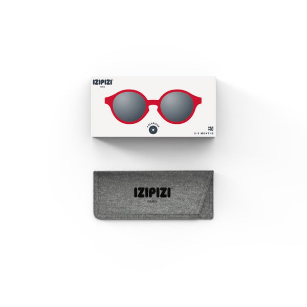 óculos de sol para bebé da Izipizi modelo #D na cor vermelho