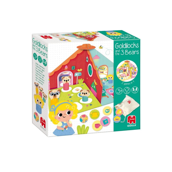 Jogo clássico dos caracóis dourados e dos 3 ursos da Goula caixa
