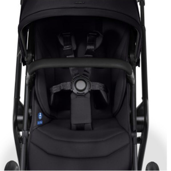 JOOLZ DAY 5, carrinho de bebé premium com alcofa, assento ergonómico reversível, colchão Tencel™ Lyocell, suspensão nas quatro rodas, rodas antifuros e compatibilidade com cadeiras auto BeSafe, Maxi-Cosi, CYBEX e BRITAX RÖMER. Space Black