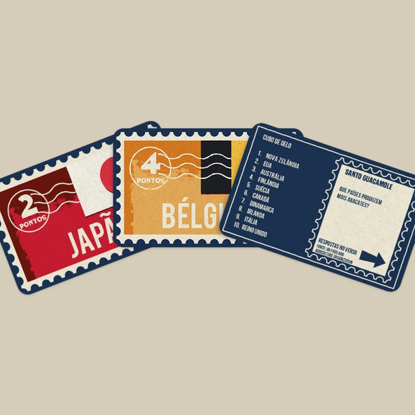 Let's Go – Top do Mundo, jogo de cultura geral e estratégia com rankings sobre países, curiosidades geográficas e desafios para 2 ou mais jogadores.