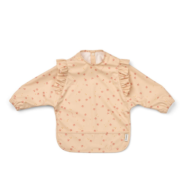 Babete de folhos com mangas da liewood na cor bmini butterfly apple blossom