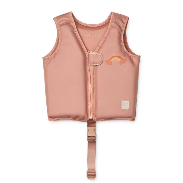 Colete de natação para bebé para ou criança para o verão da liewood na cor DREAM TUSCANY ROSE