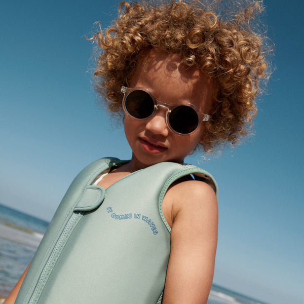 Colete de natação para bebé para ou criança para o verão da liewood na cor IT COMES IN WAVES