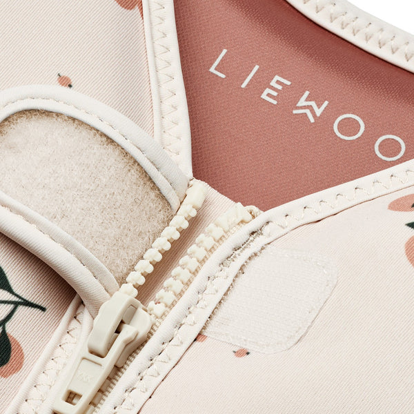 Colete de natação para bebé para ou criança para o verão da liewood na cor PEACH SEA SHELL