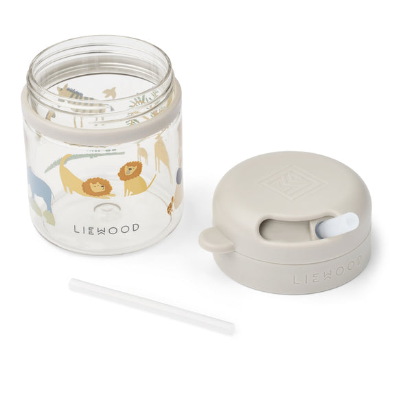 Copo de Tritan com palha de silicone de 280 ml, sistema de rotação e bloqueio e design resistente para crianças a partir dos 12 meses.
All Together Sandy