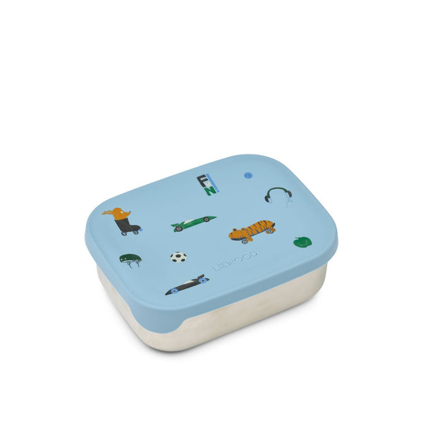 Metal lunchbox with 3 compartments