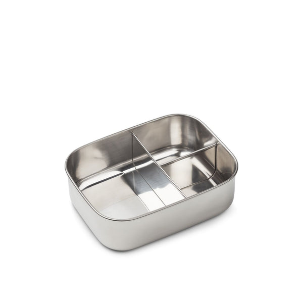 Metal lunchbox with 3 compartments