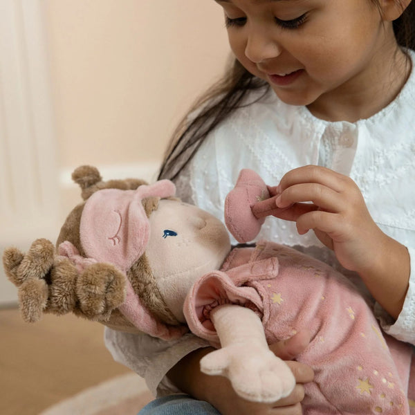 Boneca adormecida Rosa da little dutch com 40cm