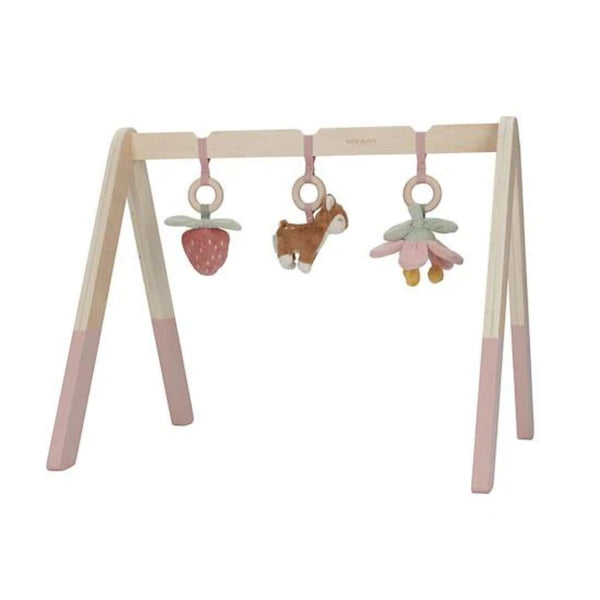 Ginásio de atividades em maderia da little dutch na cor fairy garden rosa claro