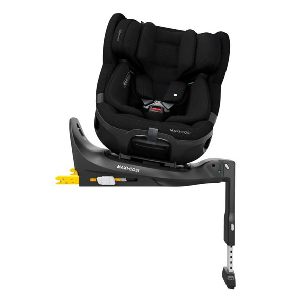 Cadeira auto MAXI-COSI Emerald 360 Pro dos 40 aos 150 cm com SLIDETECH®, rotação 360°, proteção G-CELL e AirProtect® e base ISOFIX integrada. Authentic Black