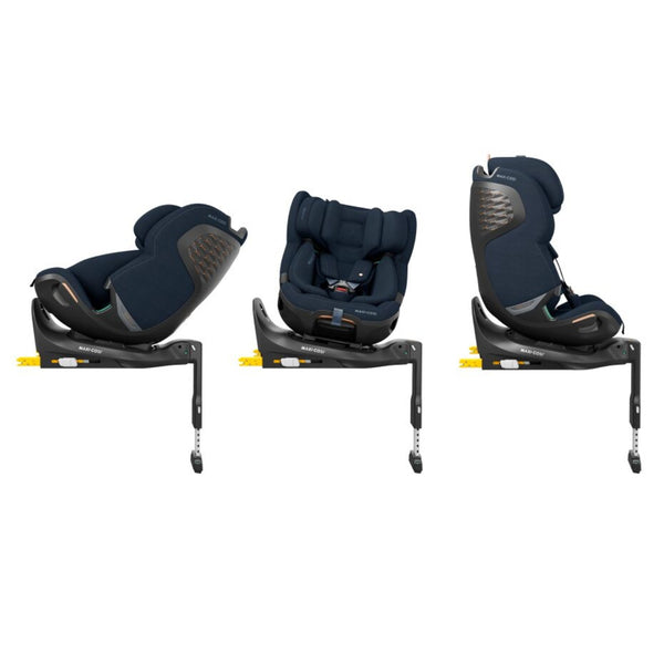 Cadeira auto MAXI-COSI Emerald 360 Pro dos 40 aos 150 cm com SLIDETECH®, rotação 360°, proteção G-CELL e AirProtect® e base ISOFIX integrada. Authentic Blue