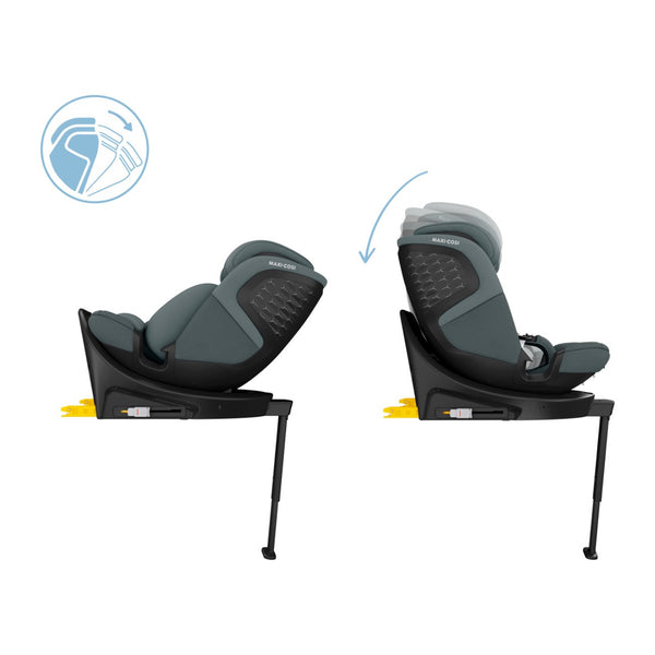 Maxi-Cosi Emerald 360 S i-Size com rotação FlexiSpin 360°, proteção lateral G-CELL e utilização desde o nascimento até aos 12 anos (40-150 cm). Tonal Graphite