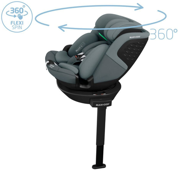 Cadeira auto MAXI-COSI Emerald 360 S dos 40 aos 150 cm com rotação FlexiSpin 360°, proteção lateral G-CELL e base ISOFIX integrada.Tonal Graphite