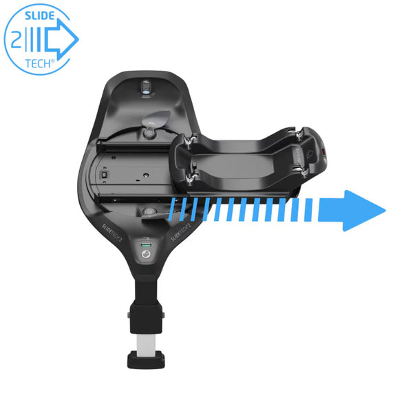 Maxi-Cosi Fame Trio Premium com carrinho Fame, Alcofa Fame, Pebble Slide Pro², Base FamilyFix Slide Pro e adaptadores, sistema de viagem completo com tecnologia SlideTech®, reclinação totalmente deitada, ISOFIX e conforto premium desde o nascimento moon graphite