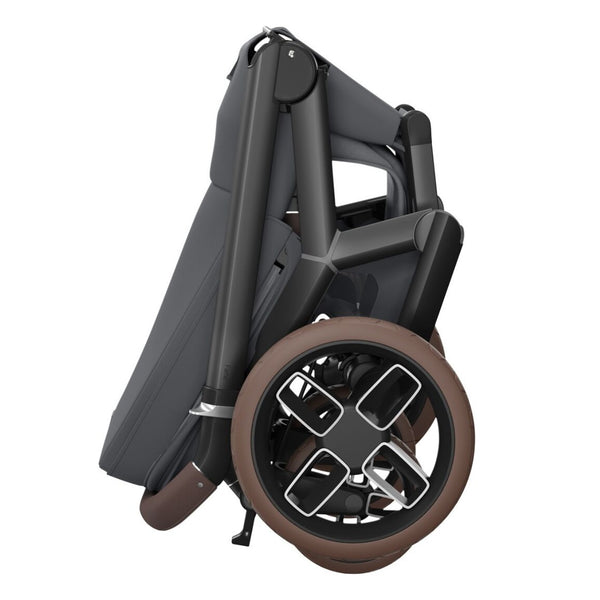 Maxi-Cosi Fame Trio Premium com carrinho Fame, Alcofa Fame, Pebble Slide Pro², Base FamilyFix Slide Pro e adaptadores, sistema de viagem completo com tecnologia SlideTech®, reclinação totalmente deitada, ISOFIX e conforto premium desde o nascimento moon graphite