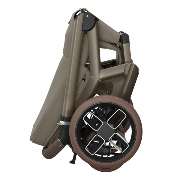 Maxi-Cosi Fame Trio Premium com carrinho Fame, Alcofa Fame, Pebble Slide Pro², Base FamilyFix Slide Pro e adaptadores, sistema de viagem completo com tecnologia SlideTech®, reclinação totalmente deitada, ISOFIX e conforto premium desde o nascimento OAK truffle