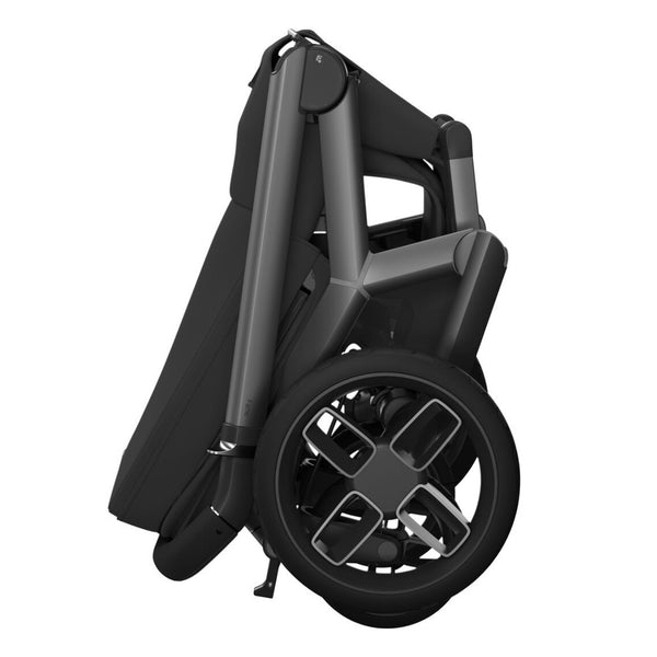 Maxi-Cosi Fame Trio Premium com carrinho Fame, Alcofa Fame, Pebble Slide Pro², Base FamilyFix Slide Pro e adaptadores, sistema de viagem completo com tecnologia SlideTech®, reclinação totalmente deitada, ISOFIX e conforto premium desde o nascimento onyx black