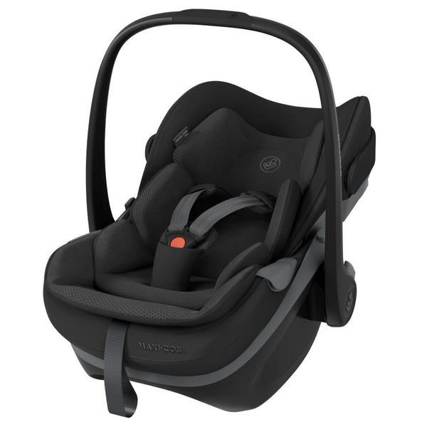 Maxi-Cosi Fame Trio Premium com carrinho Fame, Alcofa Fame, Pebble Slide Pro², Base FamilyFix Slide Pro e adaptadores, sistema de viagem completo com tecnologia SlideTech®, reclinação totalmente deitada, ISOFIX e conforto premium desde o nascimento onyx black