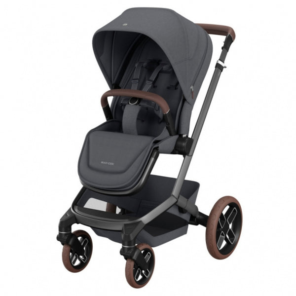 MAXI-COSI FAME TRIO + BASE com carrinho Fame, alcofa ajustável em altura, cadeira auto Pebble 360 Pro², base ISOFIX FamilyFix 360 Pro com certificação AGR e sistema de viagem completo desde o nascimento. Twillic Graphite