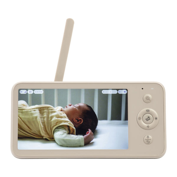 Intercomunicador Maxi-Cosi See² Pro com monitor HD de 5,5 polegadas, monitorização da respiração sem contacto, visão noturna a cores e tecnologia inteligente para bebés.
