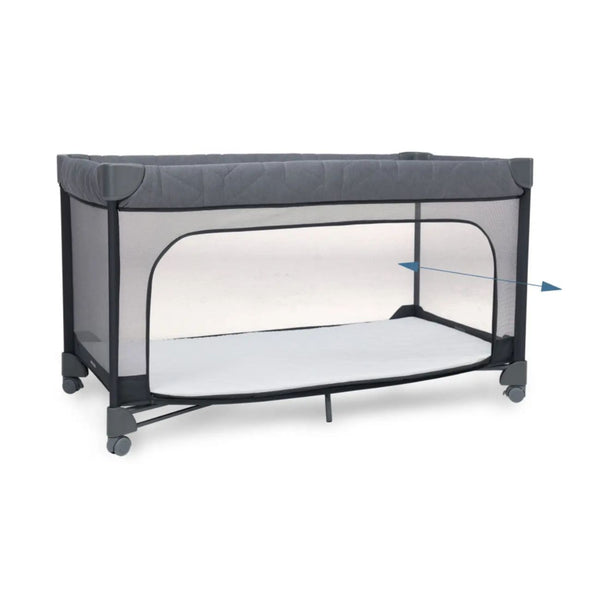 Cama de viagem Maxi-Cosi Merlin dobrável com colchão CloudCore e abertura rápida na cor Graphite