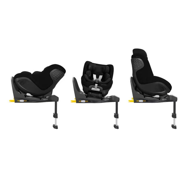 Cadeira auto MAXI-COSI Mica 360 Pro i-Size com SLIDETECH®, rotação FlexiSpin 360°, base ISOFIX integrada, proteção AirProtect e G-CELL para crianças dos 40 aos 105 cm. Authentic Black