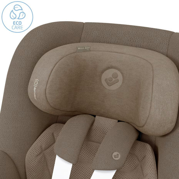 Cadeira auto MAXI-COSI Mica 360 Pro i-Size com SLIDETECH®, rotação FlexiSpin 360°, base ISOFIX integrada, proteção AirProtect e G-CELL para crianças dos 40 aos 105 cm. Authentic Truffle