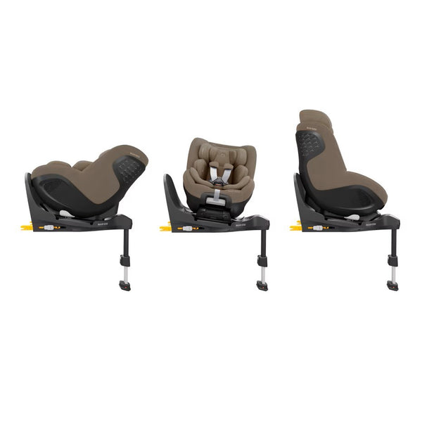Cadeira auto MAXI-COSI Mica 360 Pro i-Size com SLIDETECH®, rotação FlexiSpin 360°, base ISOFIX integrada, proteção AirProtect e G-CELL para crianças dos 40 aos 105 cm. Authentic Truffle