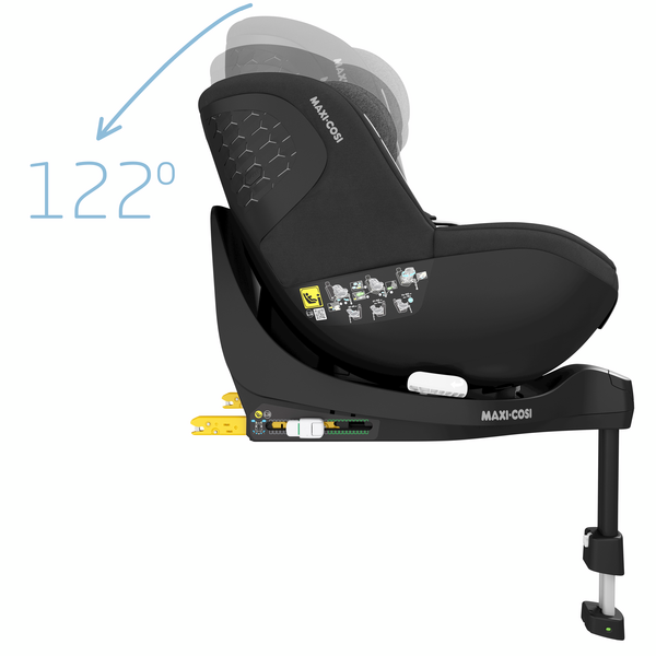 Cadeira auto MAXI-COSI Mica Pro Eco i-Size com rotação de 360°, tecnologia G-CELL, base ISOFIX integrada e tecidos sustentáveis para crianças dos 45 aos 105 cm. Authentic Black