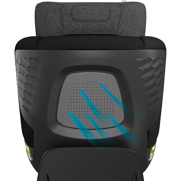 Cadeira auto MAXI-COSI Mica Pro Eco i-Size com rotação de 360°, tecnologia G-CELL, base ISOFIX integrada e tecidos sustentáveis para crianças dos 45 aos 105 cm. Authentic Black