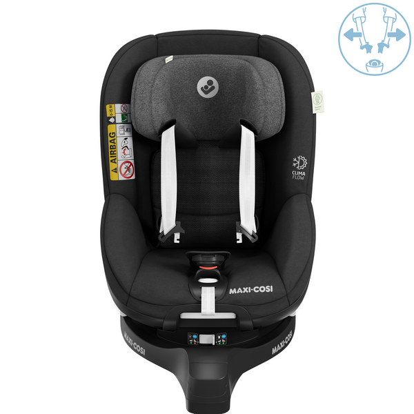 Cadeira auto MAXI-COSI Mica Pro Eco i-Size com rotação de 360°, tecnologia G-CELL, base ISOFIX integrada e tecidos sustentáveis para crianças dos 45 aos 105 cm. Authentic Black