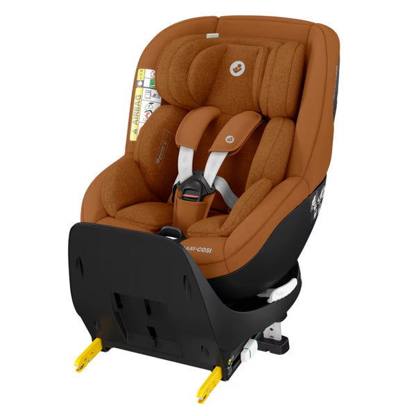 Cadeira auto MAXI-COSI Mica Pro Eco i-Size com rotação de 360°, tecnologia G-CELL, base ISOFIX integrada e tecidos sustentáveis para crianças dos 45 aos 105 cm. Authentic Cognac