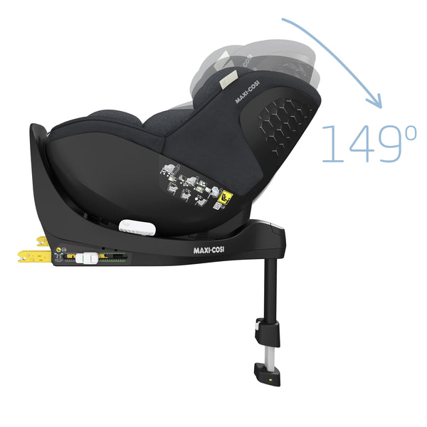 Cadeira auto MAXI-COSI Mica Pro Eco i-Size com rotação de 360°, tecnologia G-CELL, base ISOFIX integrada e tecidos sustentáveis para crianças dos 45 aos 105 cm. Authentic Graphite