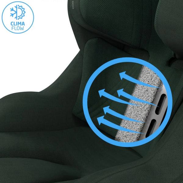 Cadeira auto Maxi-Cosi Mica Slide Pro i-Size dos 40 aos 105 cm com SlideTech, rotação 360°, ISOFIX e proteção G-CELL.
Authentic Green
