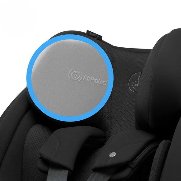 Maxi-Cosi MobiFix Pro i-Size, cadeira auto em contramarcha dos 61 aos 125 cm com Swedish Plus Test, proteção AirProtect®, sistema G-CELL e espaço extensível para as pernas. Authentic Black