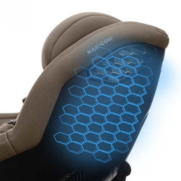 Maxi-Cosi MobiFix Pro i-Size, cadeira auto em contramarcha dos 61 aos 125 cm com Swedish Plus Test, proteção AirProtect®, sistema G-CELL e espaço extensível para as pernas. Authentic Truffle