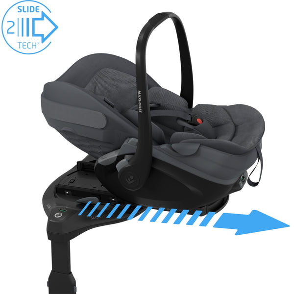 Maxi-Cosi Oxford+ com carrinho, alcofa Sense, Pebble Slide Pro e base FamilyFix Slide Pro para bebé.