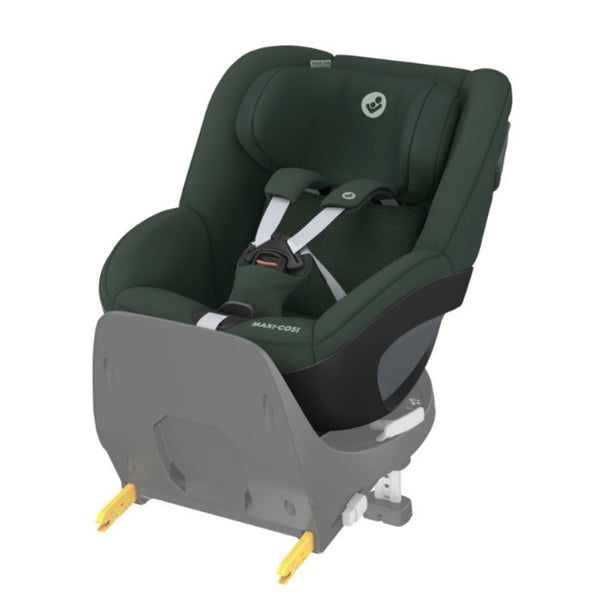 Cadeira auto MAXI-COSI Pearl 360 Pro 2 i-Size com rotação de 360°, tecnologia FlexiSpin, proteção lateral G-CELL, ventilação ClimaFlow e utilização em contra marcha até aos 4 anos. Authentic Green