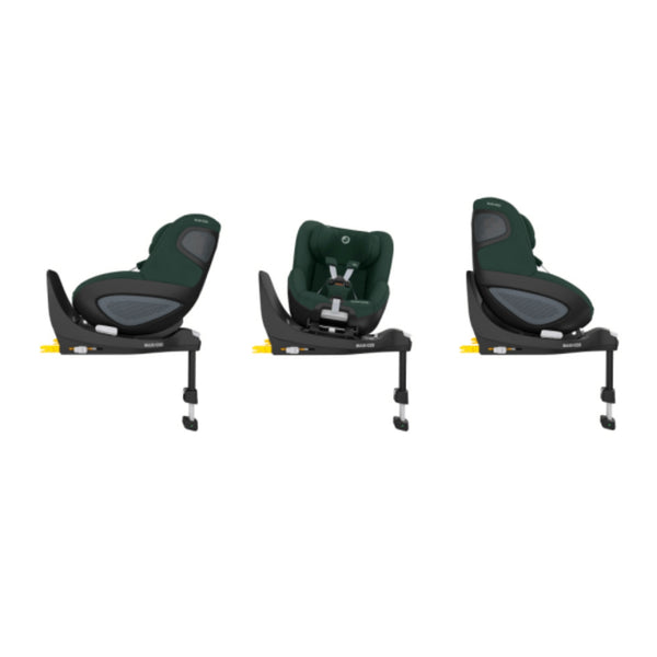 Cadeira auto MAXI-COSI Pearl 360 Pro 2 i-Size com rotação de 360°, tecnologia FlexiSpin, proteção lateral G-CELL, ventilação ClimaFlow e utilização em contra marcha até aos 4 anos. Authentic Green
